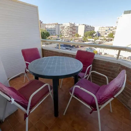 Antillas Piscina Y Terraza Playa Fenals 4pax 료렛 드 마르